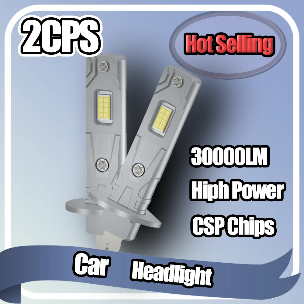 

H1 H7 H11 9005 9006 H4 LED Car Front Light Bulb 30000LM Canbus Plug And Play Super Bright 6000K White Auto Headlamps Hgh Power