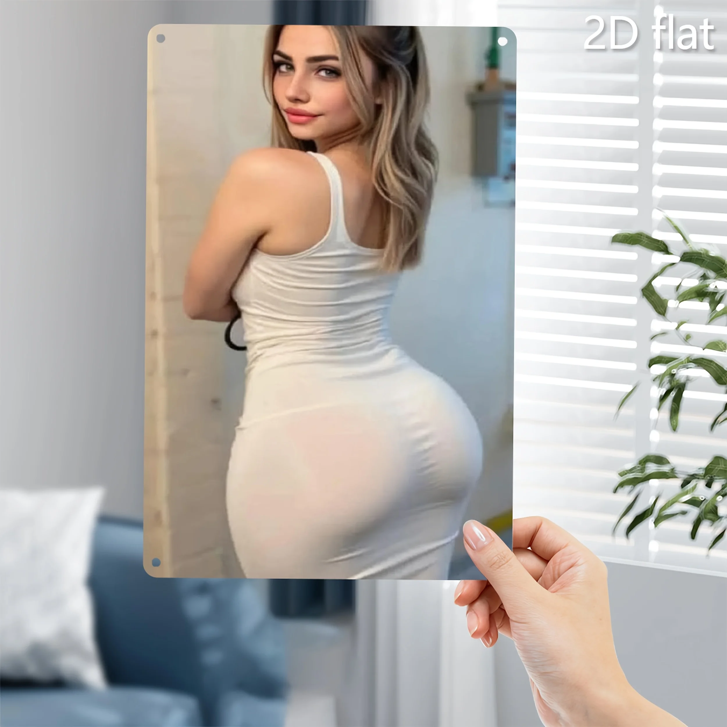 

Confident Pose Metal Wall Art Weatherproof Iron Sign Home Garden Decor