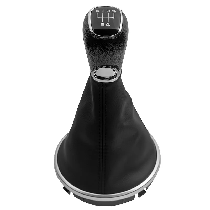 Für Skoda Fabia 2 II MK2 Combi Scout 2007 2008 2009 2010 2011 2012 2013 2014 5/6 Geschwindigkeit Getriebe Shift knob Griff Shifter Boot Abdeckung – Detail 2