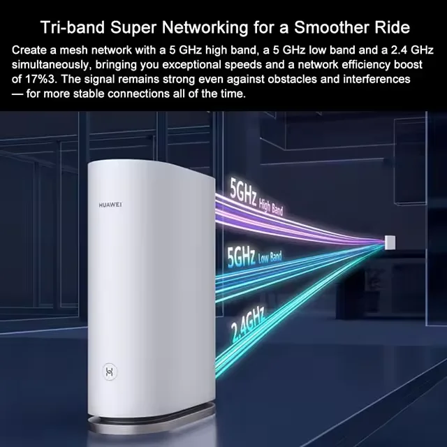 WiFi Mesh 7 WS8800 Router AX6600 Whole Home Coverage One-Touch  HarmonyOS Mesh Wi-Fi  Amplifier 1 Satellite