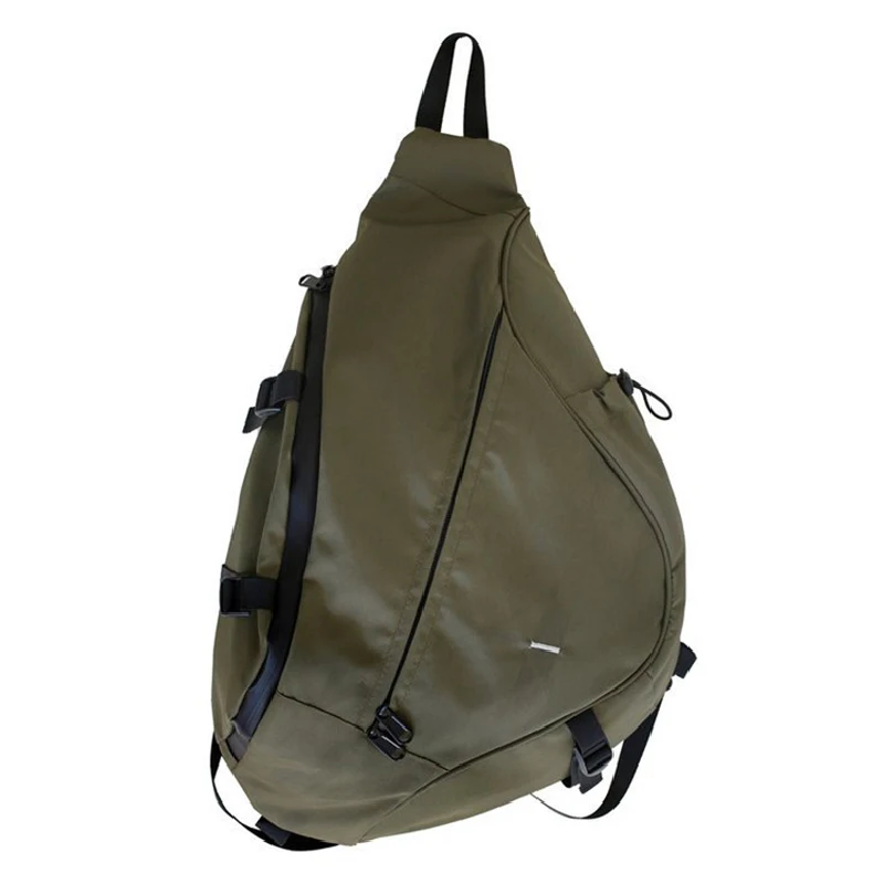 Paquete de pecho para hombre de gran capacidad, bolso cruzado Unisex de viaje de Hip Hop informal, bolso de hombro de almacenamiento de nailon de