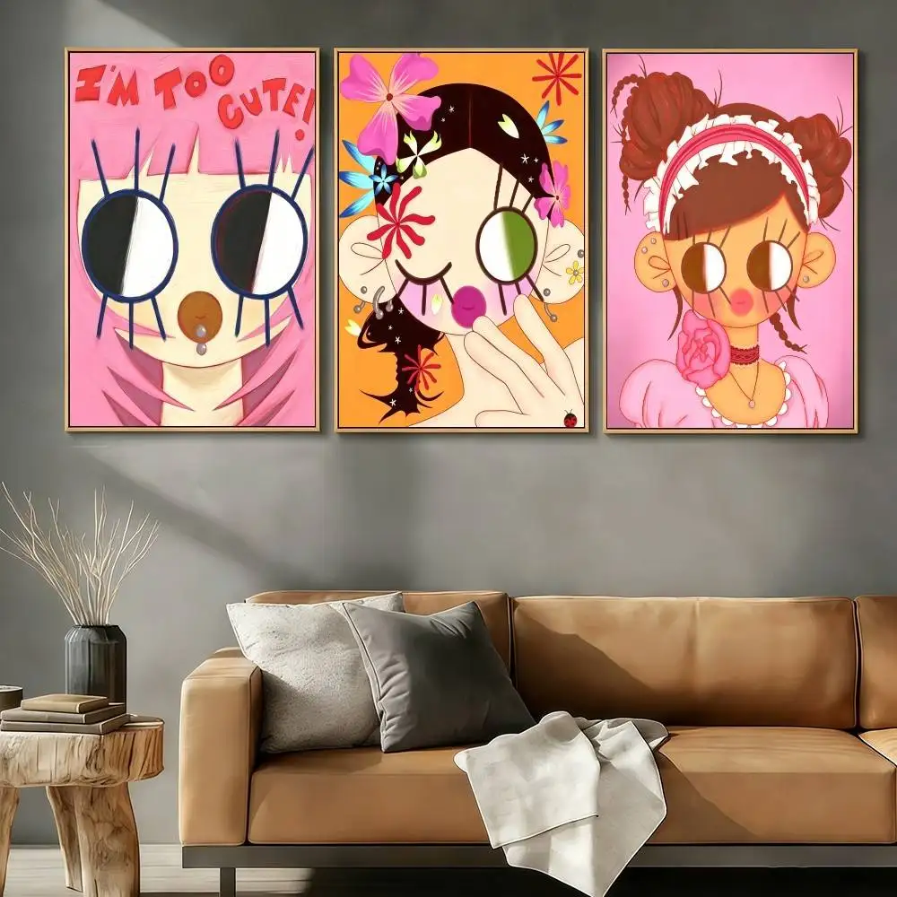 M-MadaS Exe ART Poster Stickers Art Print Retro Artistic Wall Decor HD Living Room Bedroom Home Decor Unique Gift