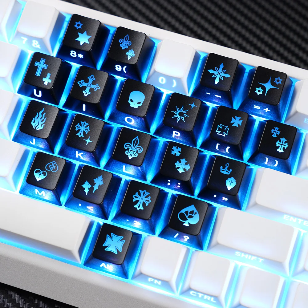 21-Tasten Cherry Profile Kro Herat Theme Thermal Sublimation Keycaps Set PBT Material für mechanische MX Switch Keyboard Peripheriegeräte