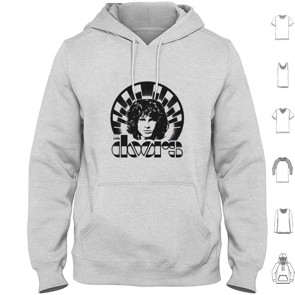 Jim Morrison-The Lizard King Perfect Gift Hoodie cotton Long Sleeve Jim Morrison Vintage Band Setup Official Jim Doors