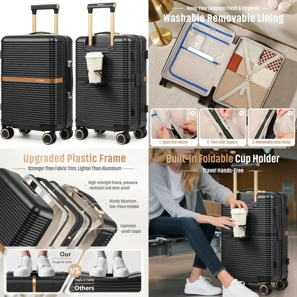 Durable ABS Hardshell 20 Inch Spinner Luggage with TSA Lock for Business and Travel Suitcase