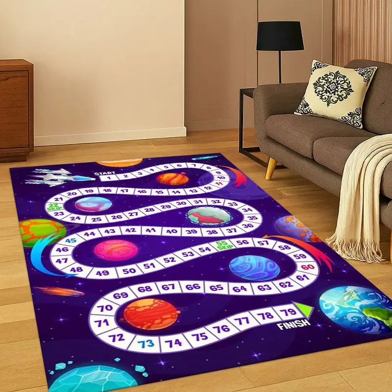 City Traffic Road Highway Runway Playroom Child PlayMat Carpet Rug for Bedroom Living Room Sofa Doormat Home Decor Non-slip