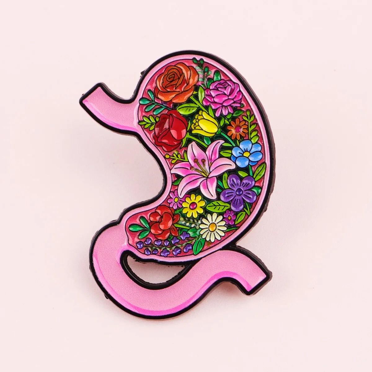 Medical Heart Enamel Pin Uterus Lung Brooch For Coat Women's Brooches Fashion Lapel Badges Jewelry Gift for Doctor Nurse