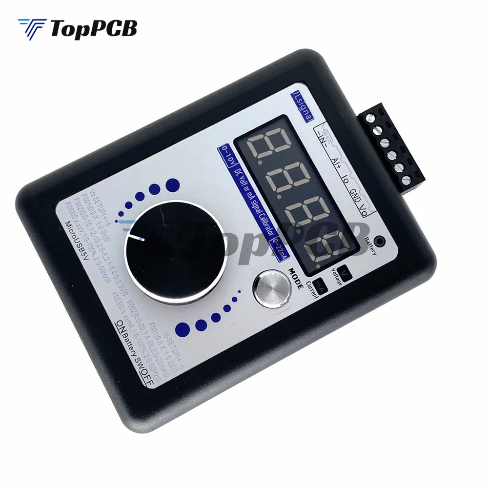 Type-C LED Digital Voltage Current Signal Generator 0-5-10V 4-20-22mA Adjustable Voltage Current for DCS PLC