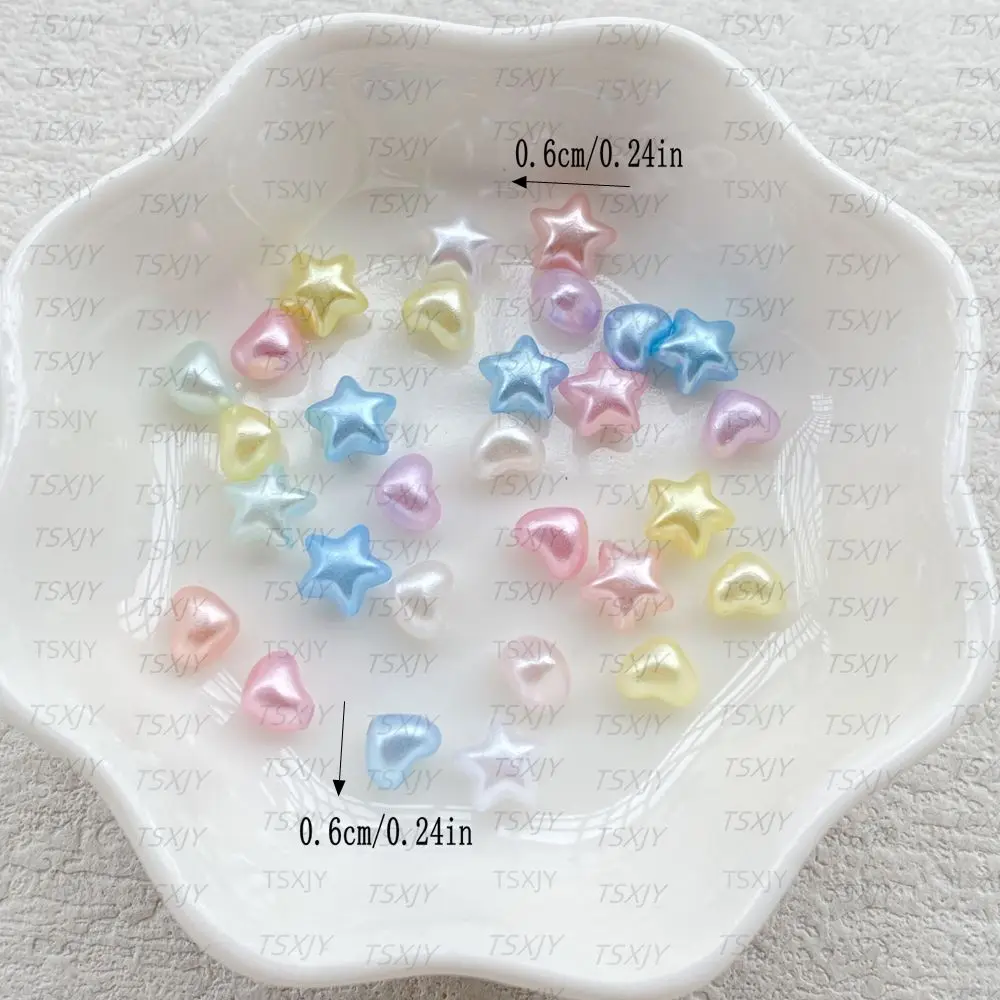 100pcs Resin Mixed 3D Colorful - Star Flat Back ulasan dan harga