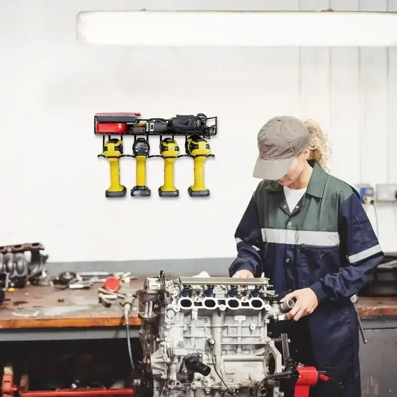 Organizer Power Storage Metal Drill Wall Holder Mounted Rack Reusable Tool Electric