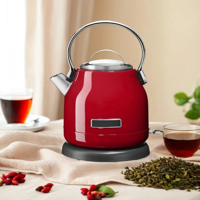 Delicate retro stainless steel electric kettle anti-dry burning automatic power failure