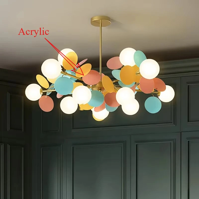 Moderne Led Kronleuchter Bunte Zweig Kronleuchter für Schlafzimmer Wohnzimmer Hängen Lampen Lustre Luxury Decke Licht