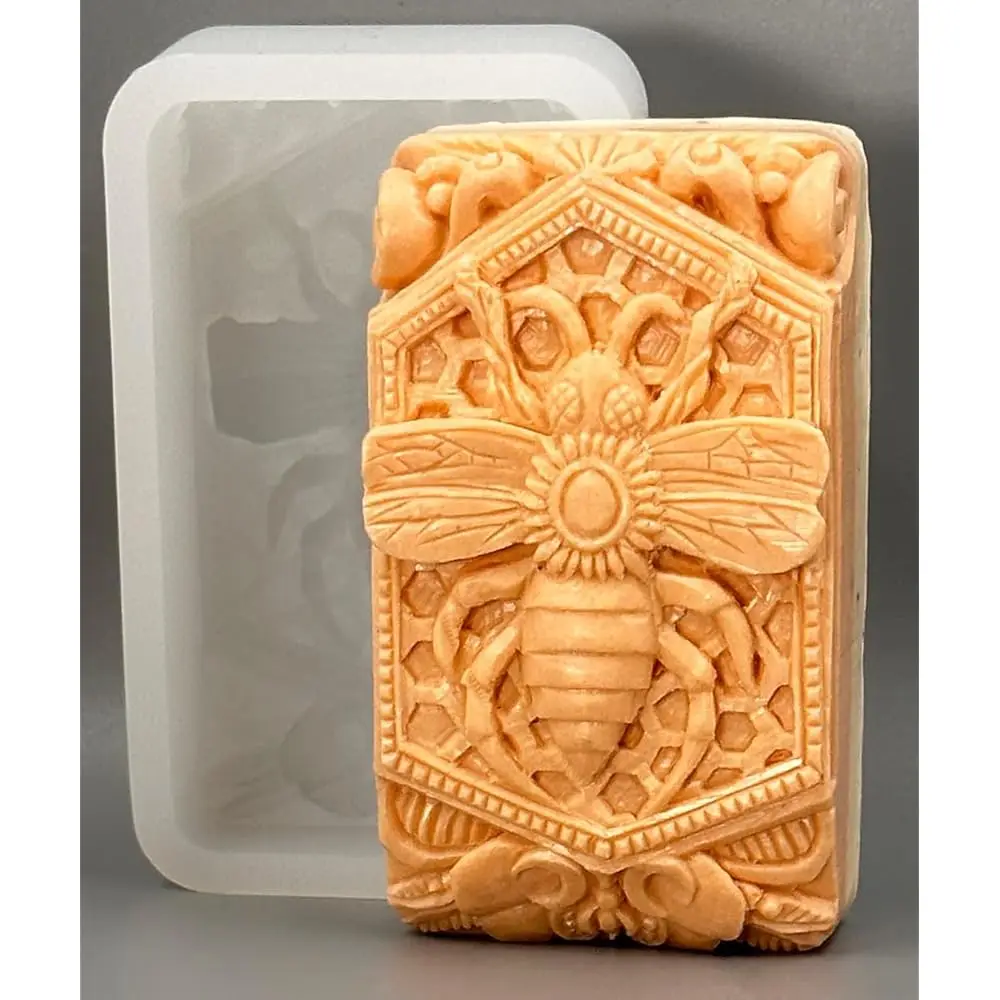 

Силиконовая форма Honey BEE для изготовления мыла, литья из смолы, свечей, гипса, глины и других поделок.