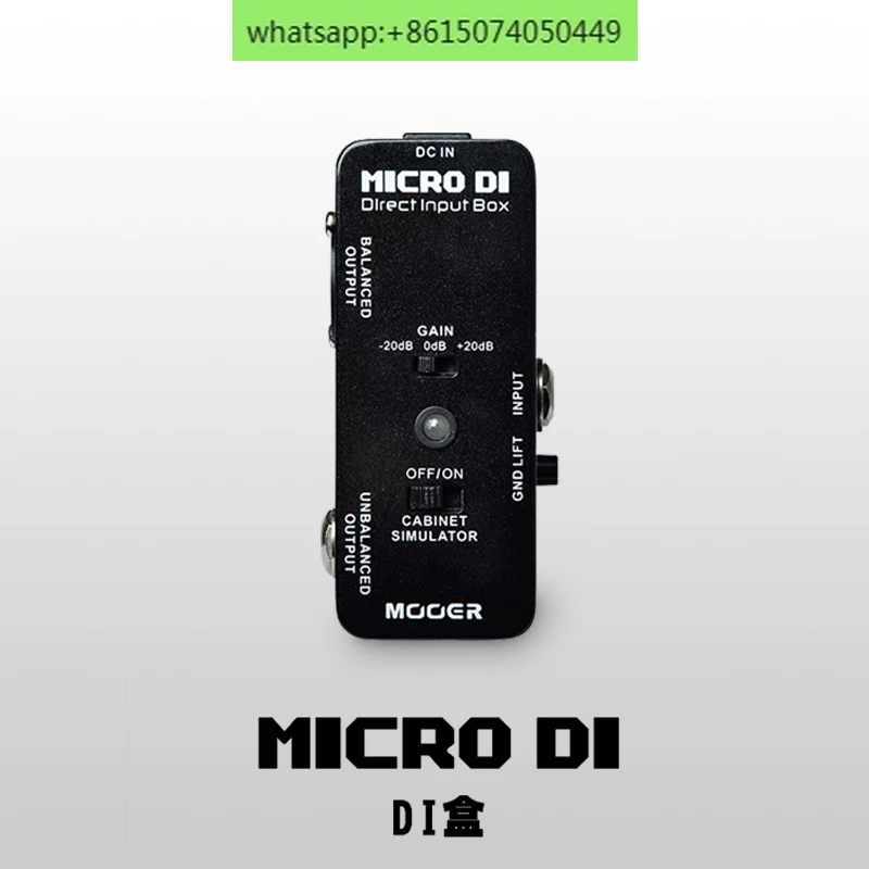 MOOER Magic Ear Flagship Store MDI1 Micro DI Channel Switching Electric Guitar Single Effect Device DI Box