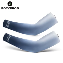 ROCKBROS Summer Cycling Arm Sleeves Sun Outdoor protezione UV uomo donna Running Fishing Sportwear maniche ad asciugatura rapida