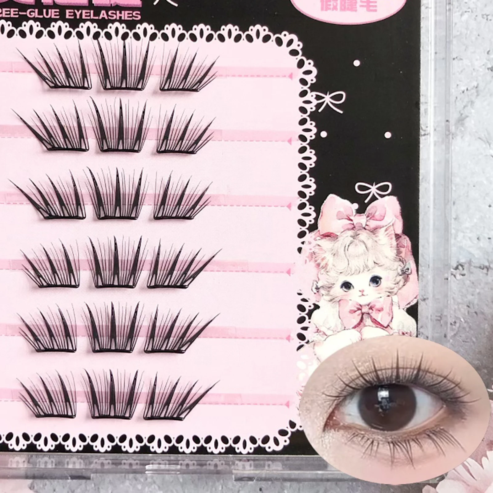 سعة كبيرة الرموش الصناعية كتاب مع مختلط 9-13 مللي متر أطوال رقيق حجم الألياف جلدة تمديد رموش زائفة ماكياج أداة #6