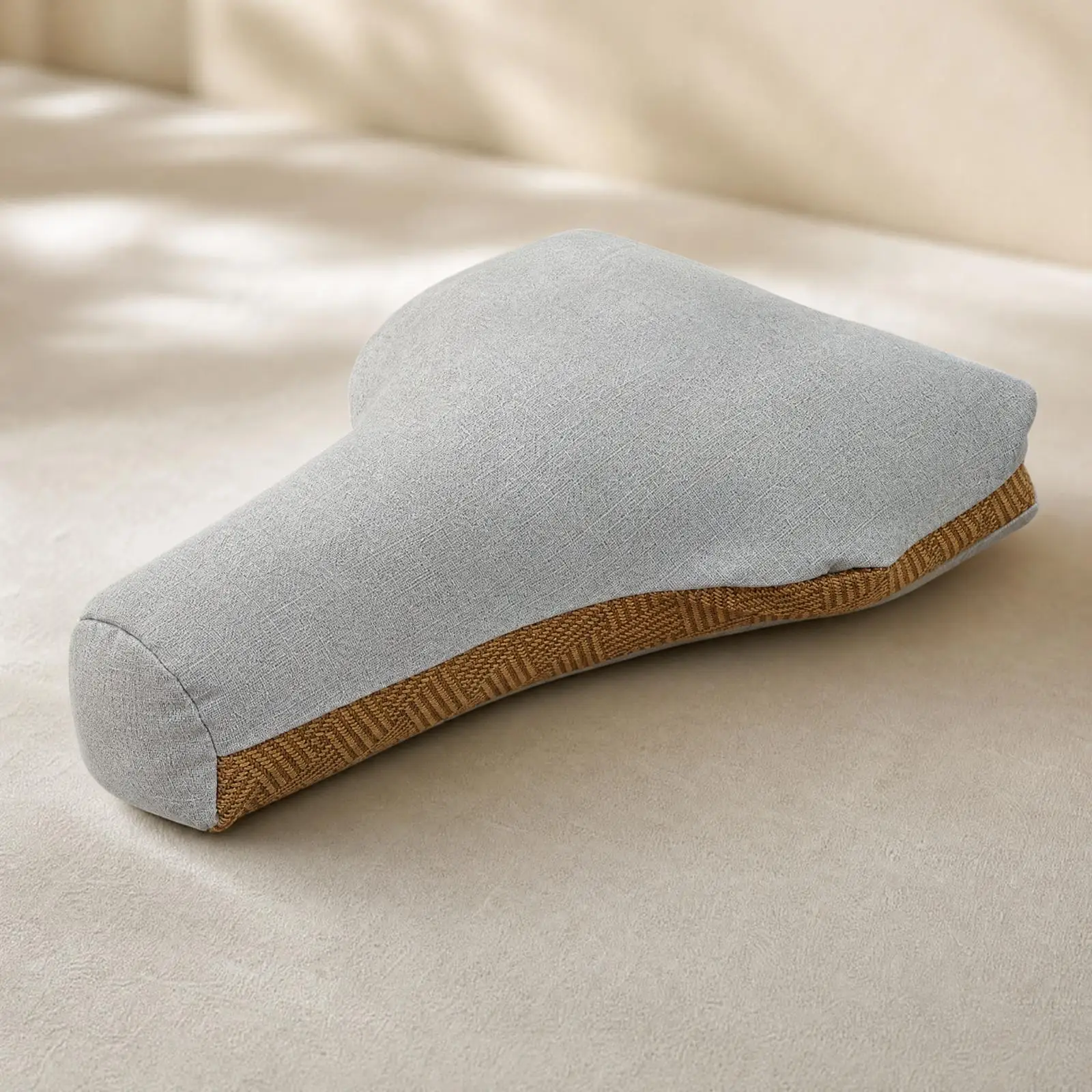 Hemp Buckwheat Meditation Cushion Contoured Shape Reversible Cover for Yoga Products Mental Relaxation Sitting Support