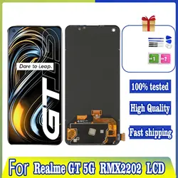 Wyświetlacz LCD do OPPO Realme GT 5G RMX2202 Panel dotykowy Czujnik do Realme GT 5G Montaż Digitizer Części zamienne