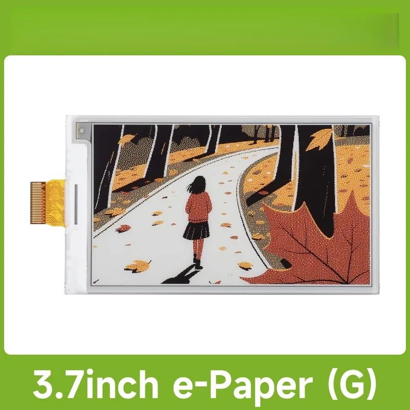 3.7inch E-Paper Display (G), E-Ink Display, Raspberry Pi 40PIN GPIO Header, SPI,for Raspberry Pi/Jetson Nano/Arduino