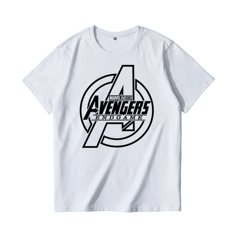 T Shirt For Men Print Short Sleeve Marvel Spider-Man T-Shirt Clothes Avengers 100% Cotton Round Neck Joint Half Tide Tops Tee