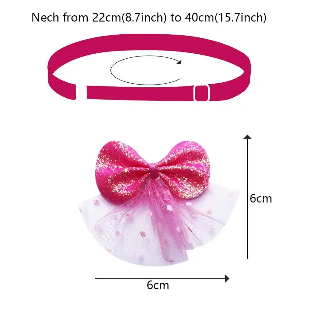 50/100PCS Dog Hair Bows 2022 NEW Flash Skirt Trim Dog Bow Tie Grooming Pet Accessories Free Shipping Items Pet Shop