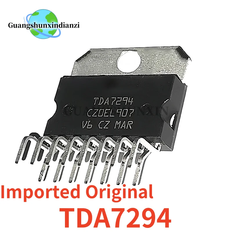 1 peça importado original tda7294 tda7294v zip15 100v/100w chip amplificador de potência de áudio ic; bloco amplificador de potência; amplificador de potência ic