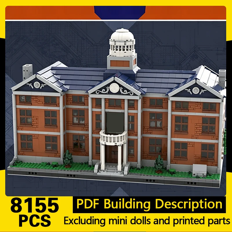 

City Street View Model MOC Building Bricks Urban Residential Villa Modular Technology Gifts Holiday Assemble Children Toys Suit