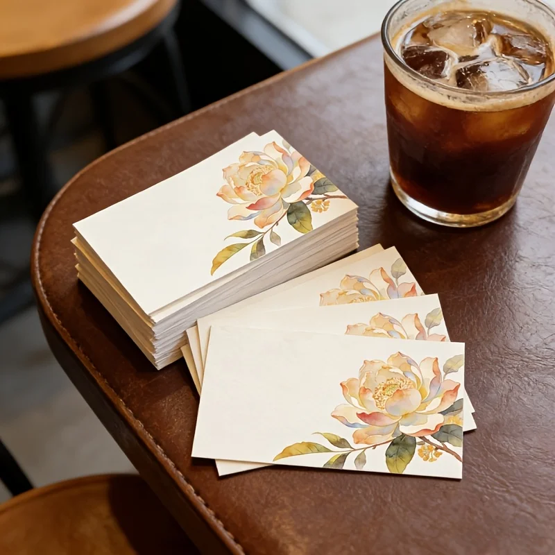 60pcs Blank Message Cards for Flowers, Used for Thanking, Taking Notes, Writing Cards, Small Business Supplies, School Supplies