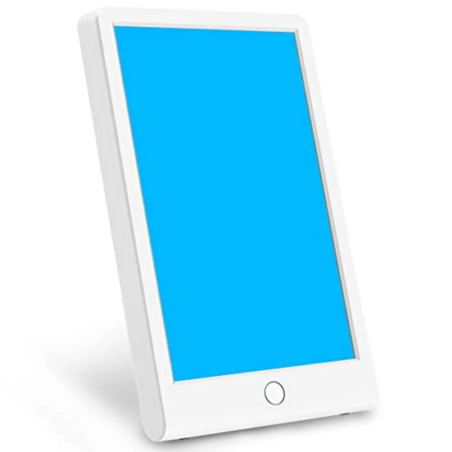 

Light Therapy Lamp, SMY Blue Light Energy Lamp and Adjustable LED Blue Light, Tablet One Touch with Timer, 100% UV Free