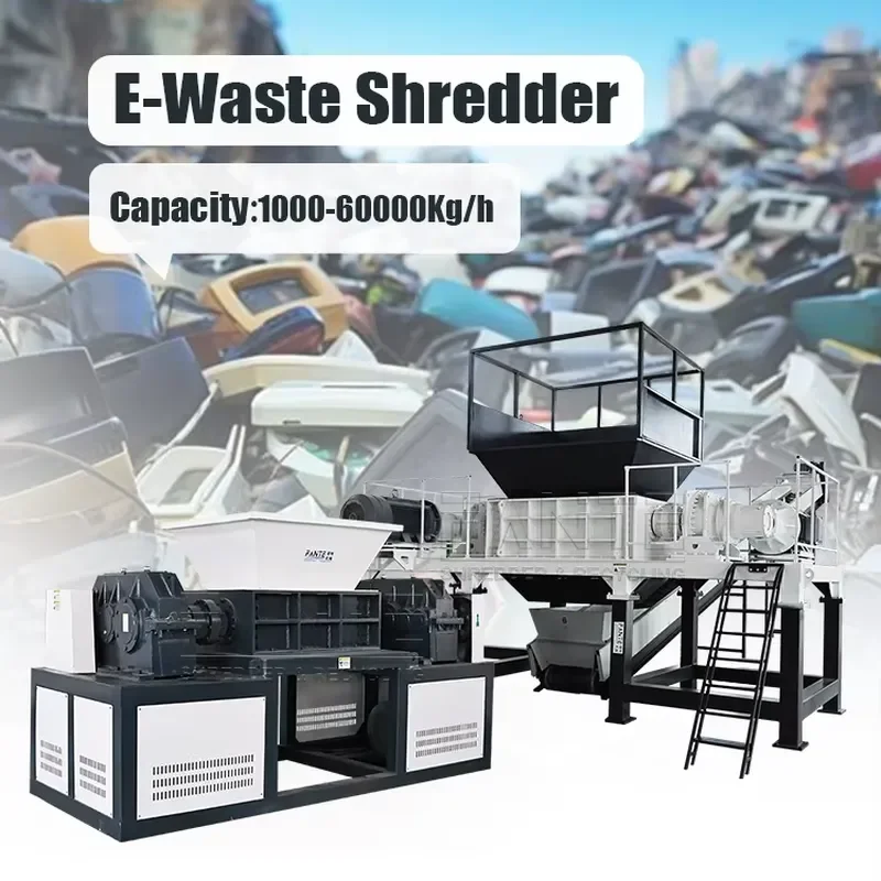 Industrial Machinery E-Waste Recycling Machine and Electronic Waste Refrigerator Shredder Recycling Machinery Manufacture