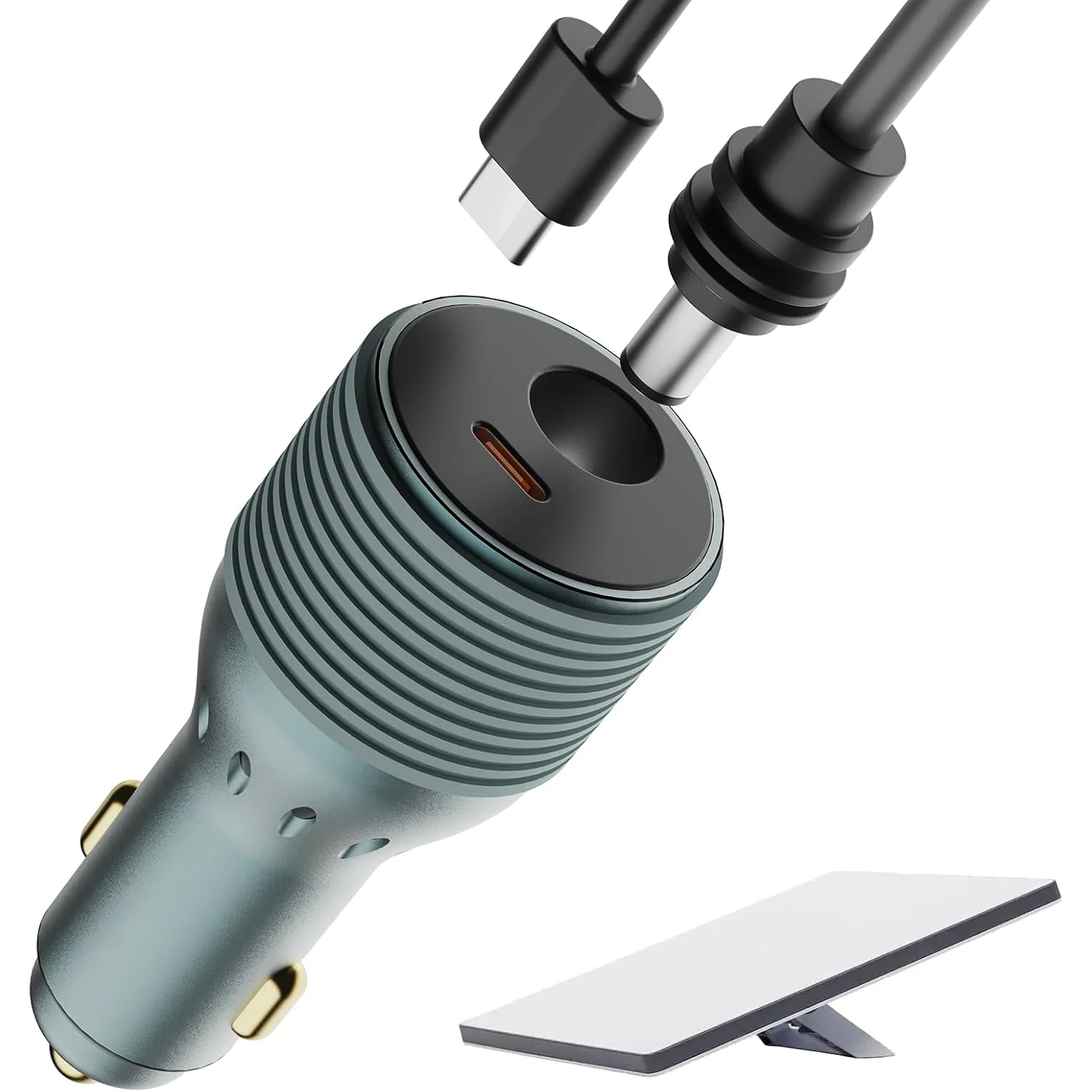 Adapter samochodowy Starlink Mini 12V/24V na 30V, ładowarka samochodowa 2-w-1 z DC i USB-C do Starlink Mini…
