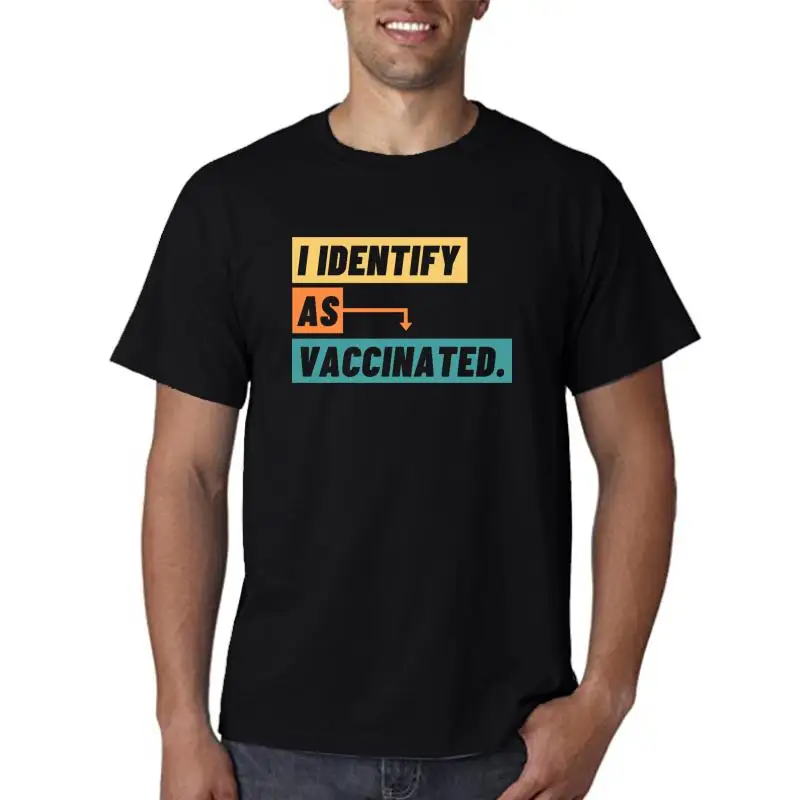 

Женская футболка с принтом «Я считаюсь привитым», летняя повседневная хлопковая футболка с графическим рисунком, индивидуальный дизайн, ручная роспись