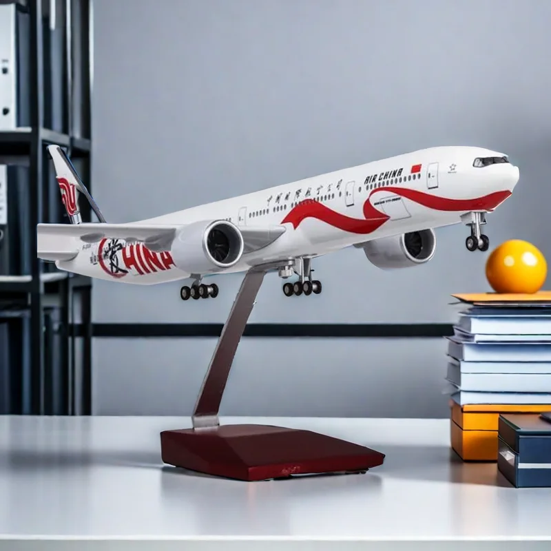 

47CM 1/157 Airplane 777 B777 Dreamliner Aircraft Air China Airlines Model W Light & Wheel Diecast Plastic Resin Plane