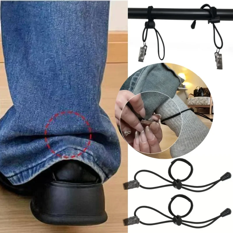 

2/4pcs Invisible Adjustable Leggings Clip For Pants Legs Prevents Dragging ,Multi-purpose Photography Background Fixing Clip