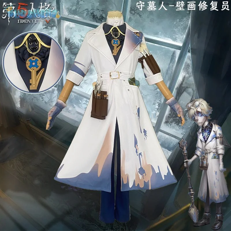 

Identity Ⅴ Andrew Kreiss Grave Keeper Cosplay Costume Halloween New Windbreaker Pants Glasses Gloves Prop Fashion Men Women Set