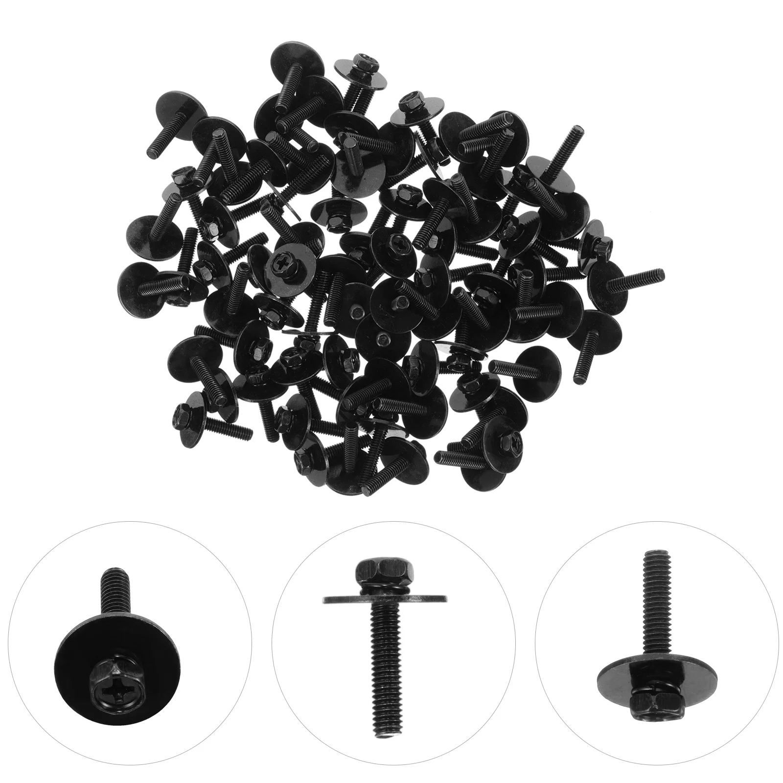 

100Pcs Drum Set Screws M4 Good Workmanship Durable Shape Maintenance Snare Bass Lugs Accessories Drum Set Screws
