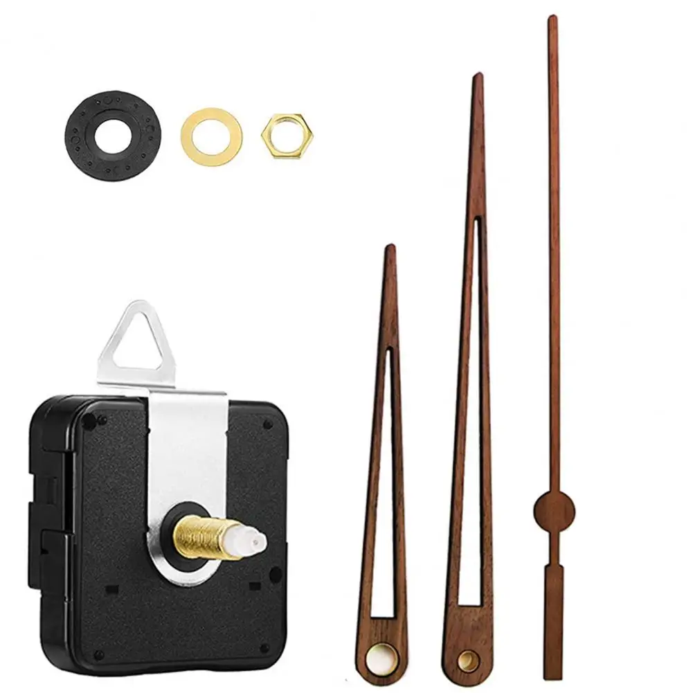 1 Set Quartz Clock Mechanism Movement Pointer Long Shaft DIY Kit Clock Accessories Mute Repair Parts