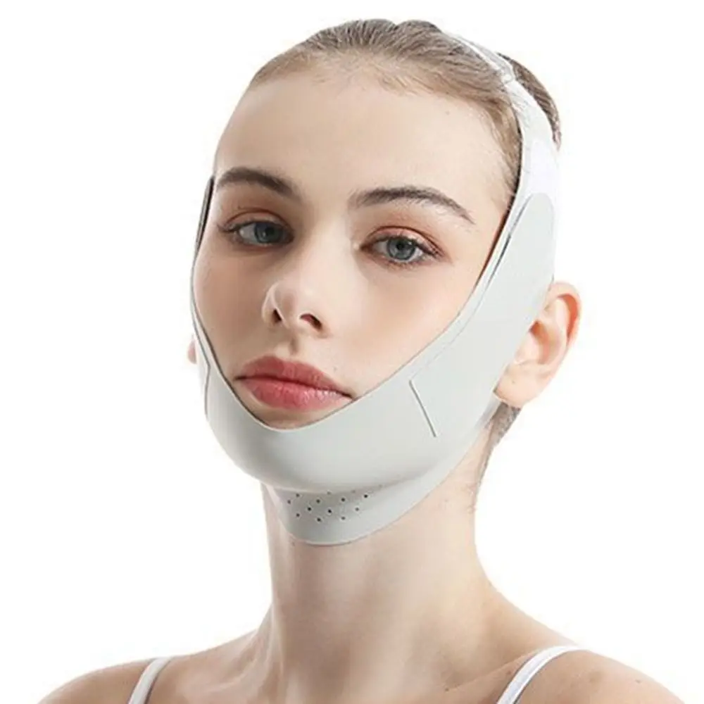 Bandage Amincissant Anti-déformable pour le Visage, Sangle artificiel astique de Lifting du Visage, en Graphène, Respirant, Ceinture de Levage du Menton et des Joues