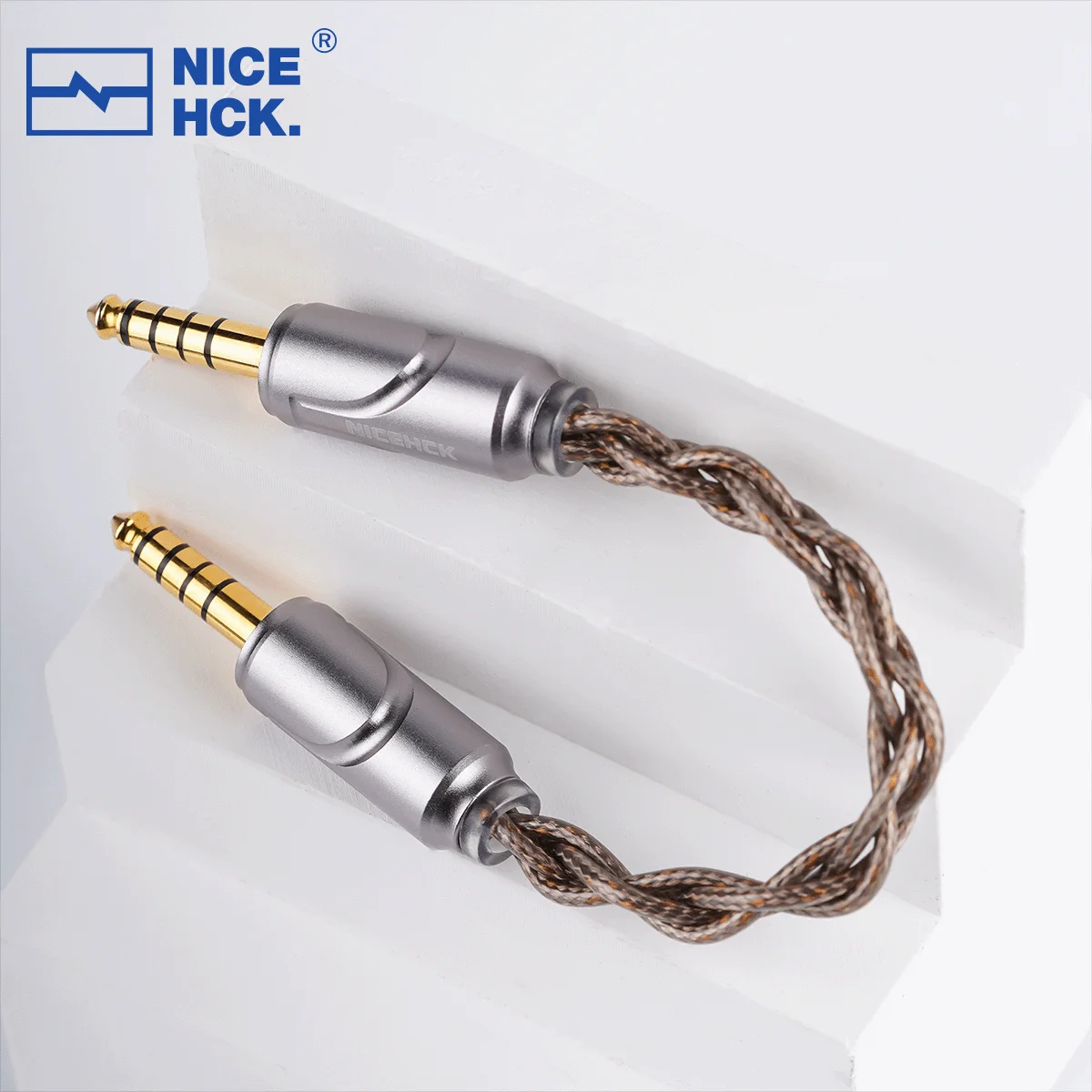 NICEHCK MeteorMini Interconnector Wire 8N Silver Plated OCC+8N OCCConductor Gold Plated OFC 4.4mm Plug IC Cable for HiFi AMP DAP