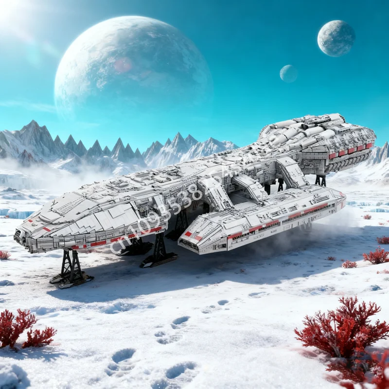 23729pcs MOC Battlestar Galactica Spaceed Model Building Blocks DIY Assemble Creative Spaceship Brick Toy Christmas Gift