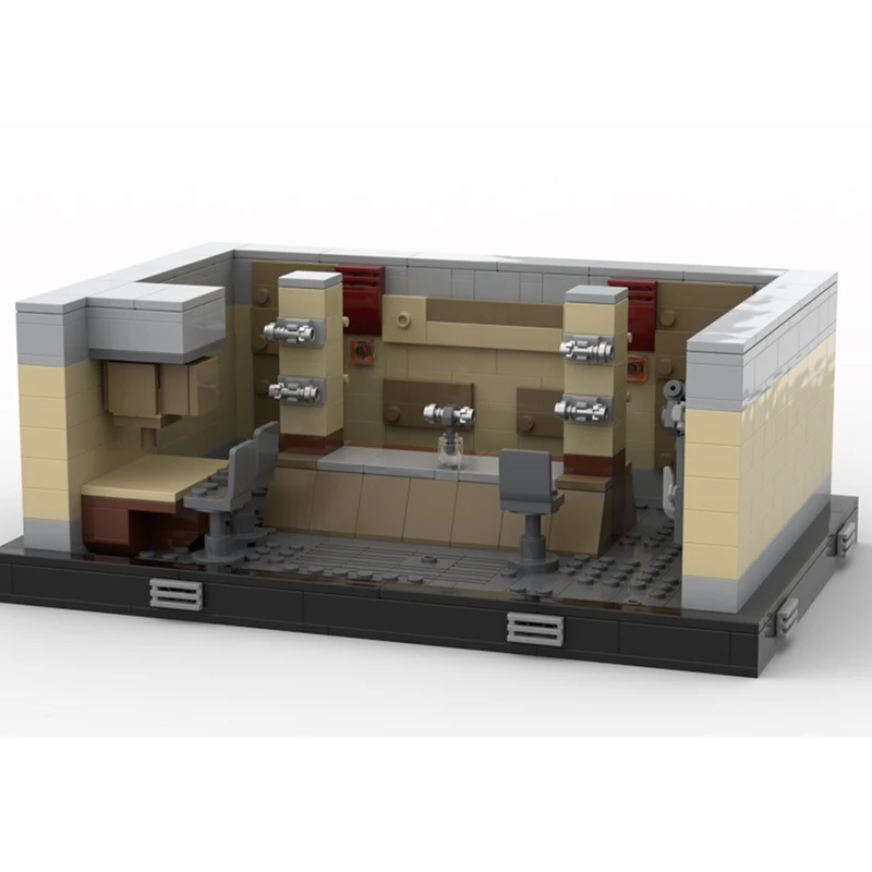 

562PCS Star Battle MOC Huyang’s Office Diorama Miniature Scene DIY Model Building Blocks Birthday Toys Gift Assembly for Kids