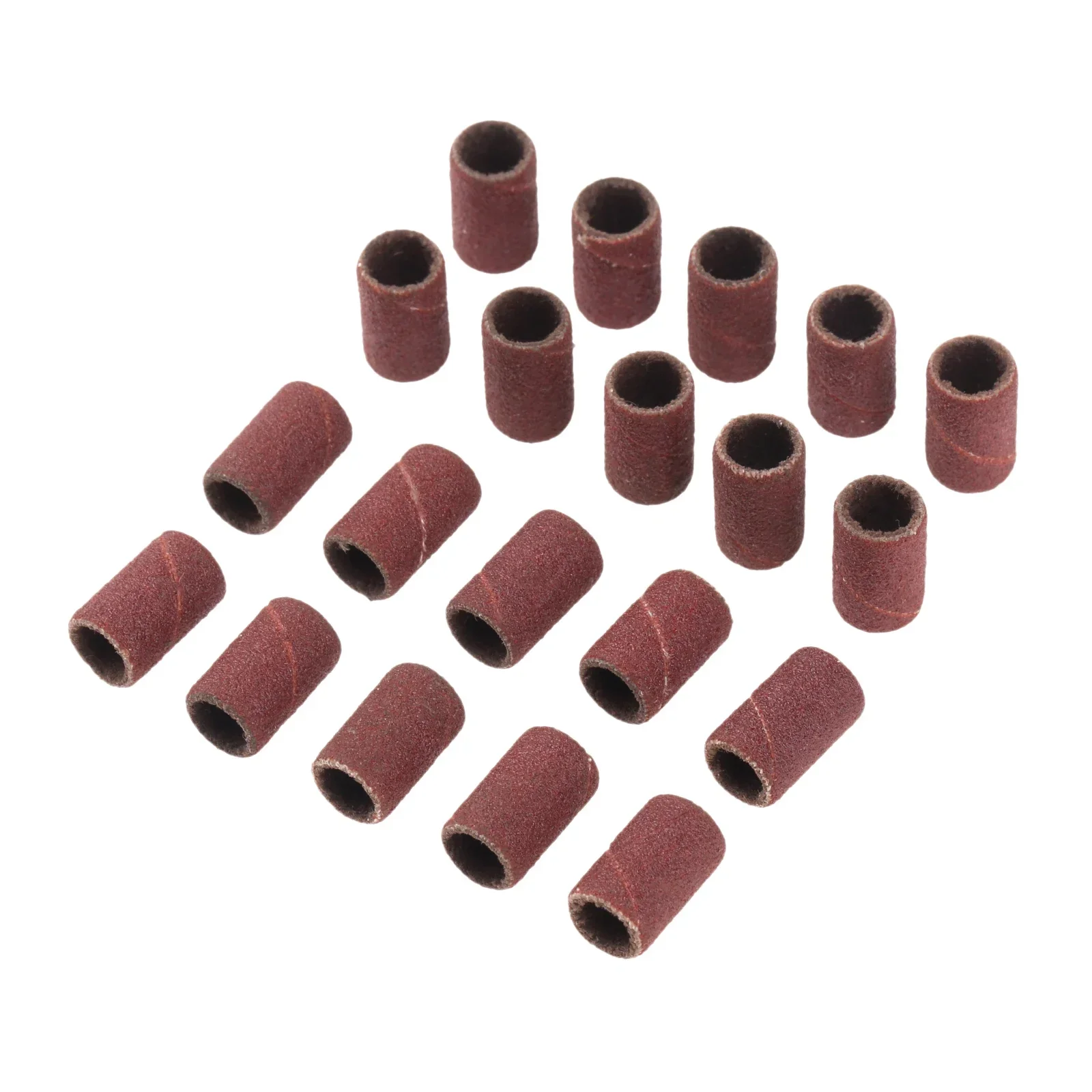 100pcs 6.35mm Drum Sanding Bands for Nail Drills Accessories Manicure Pedicure Polishing Tools Grit 80 120 180 240 320 600