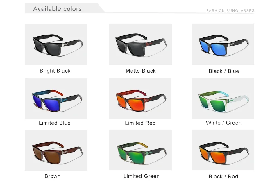 KINGSEVEN Beliebte Mode Neue Sommer Sonnenbrille UV400 Quadratischen Rahmen Polarisierte Männer/Frauen Anti-glare Fahren Outdoor Brillen – Detail 3
