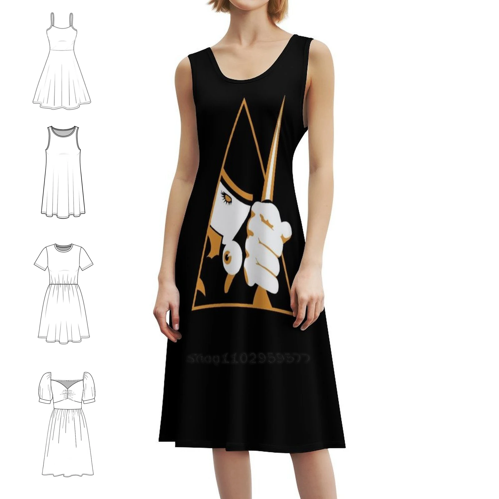 Alex Delarge, ropa de calle para mujer, vestido de fiesta, ropa de Club con estampado a la moda para mujer, mecanismo de relojería naranja, reloj naranja para mujer