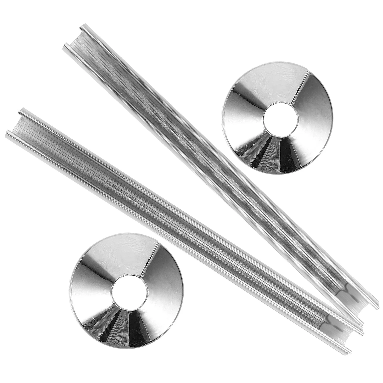 

2Sets Water Pipe Cover Collar Decorative Plastic Sleeve for Radiator Exhaust Hole Hide Ugly Pipes Covers Replacement Plate