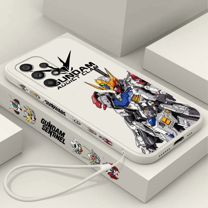 

G-GUNDAMS Cool Art Phone Case For Samsung Note 20 Ultra A04 A05 A13 A15 A14 A12 A22 A23 A25 A42 5G Liquid Left Rope