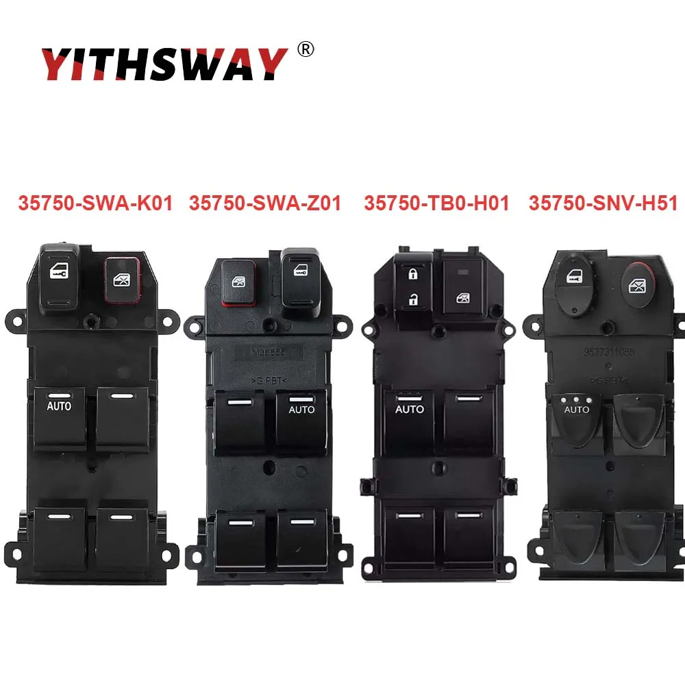 Master Power Window Switch for For Honda Civic CR-V Accord 2006-2011 35750-SWA-Z01 35750-SWA-K01 35750-SNV-H51 35750-TB0-H01