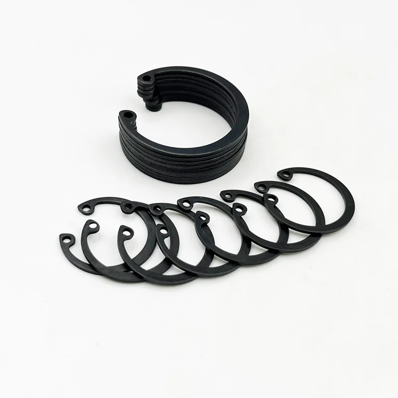 Interner Sicherungsring-Halteclip vom Typ C aus Edelstahl, Sicherungsring für Lochsortiment-Set, schwarzes Schaftlochloch 304, M8-M48 – Detail 6