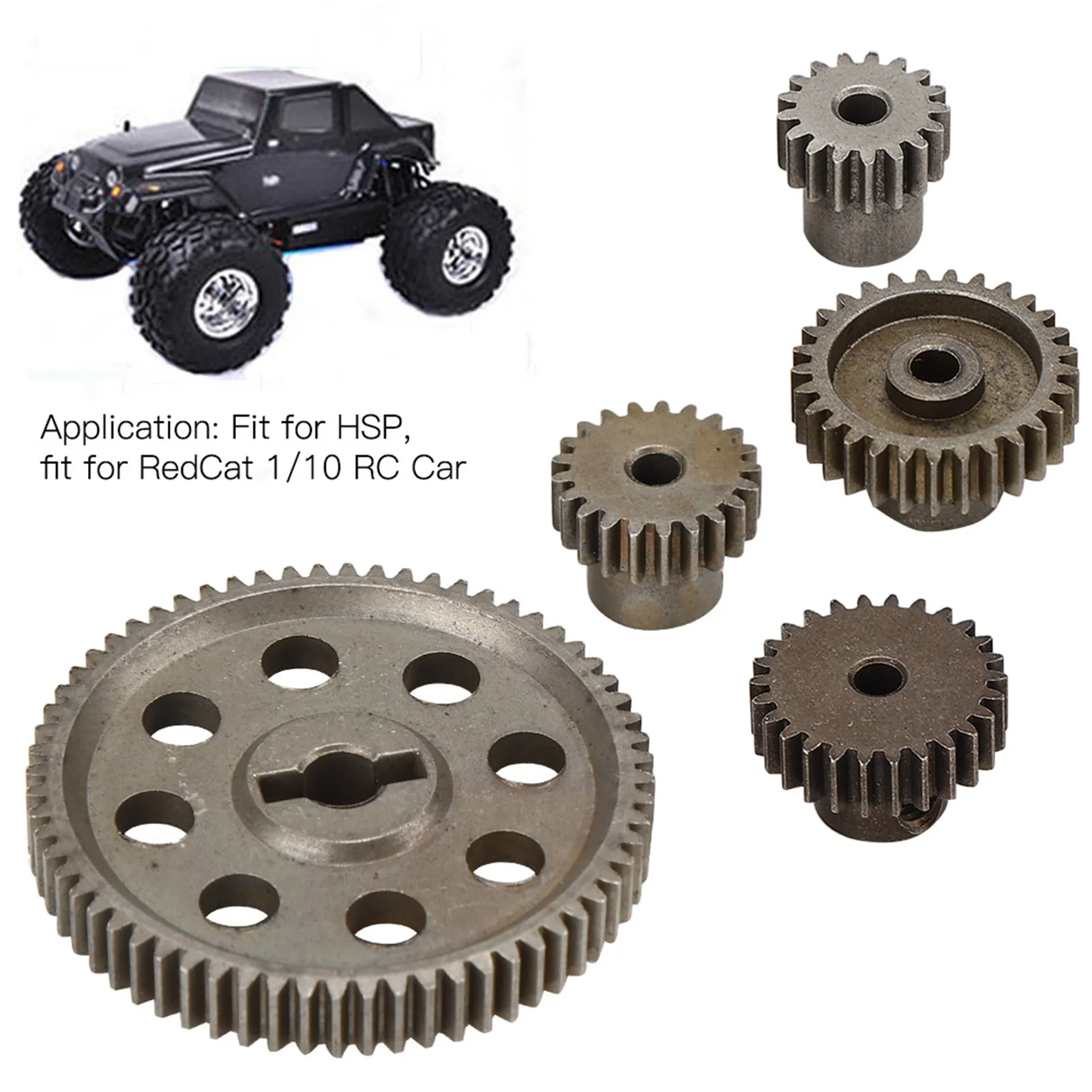 Differential Hauptmetall Stirnrad Anti-Rost 64T Hauptgetriebe für HSP für RedCat 1/10 RC Autos RC Truck Zubehör LKW Zubehör