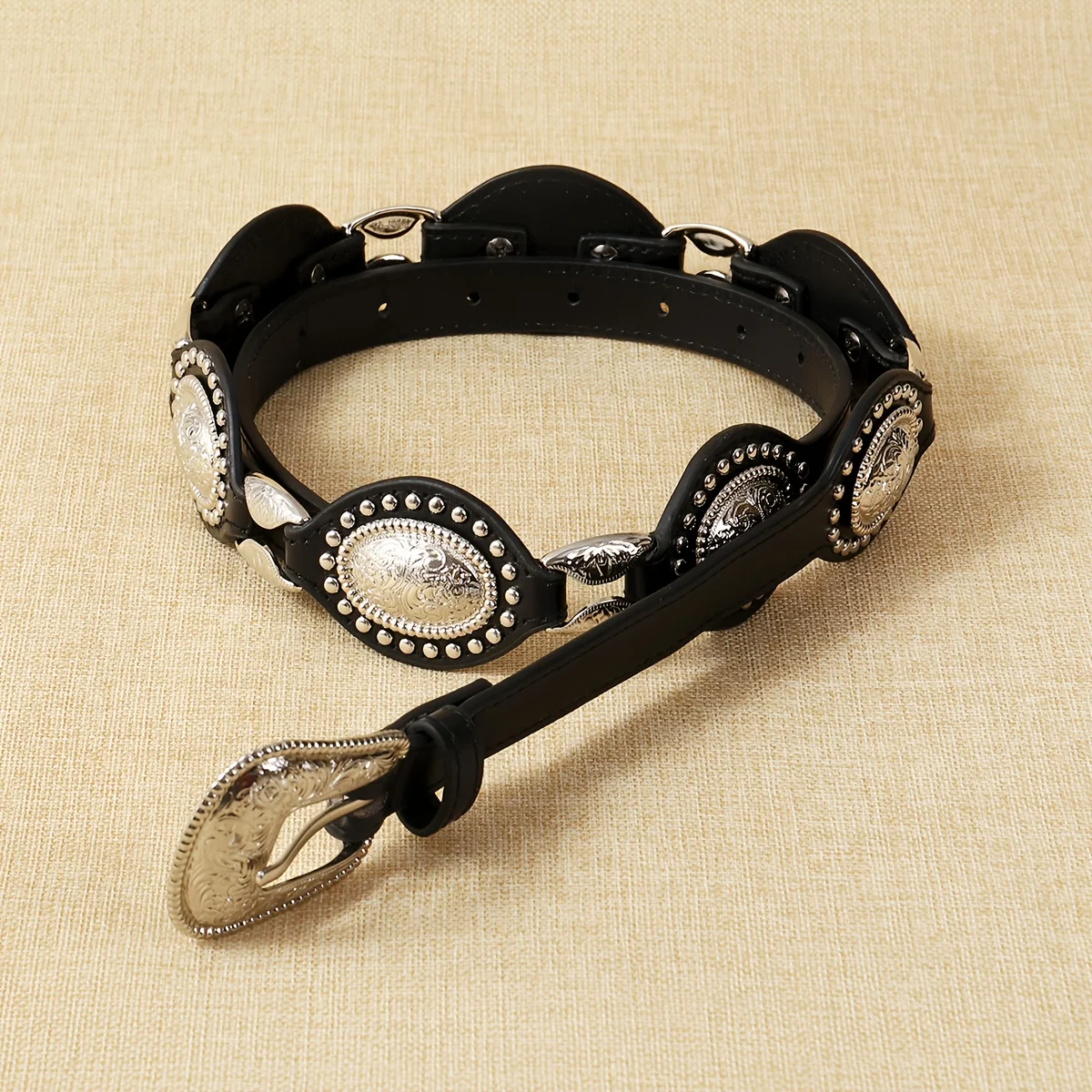 1 Unisex Versatile Belt, Y2K Street Punk Metal Style, Paired With Jeans, Fashionable and Trendy, Suitable for Daily Play